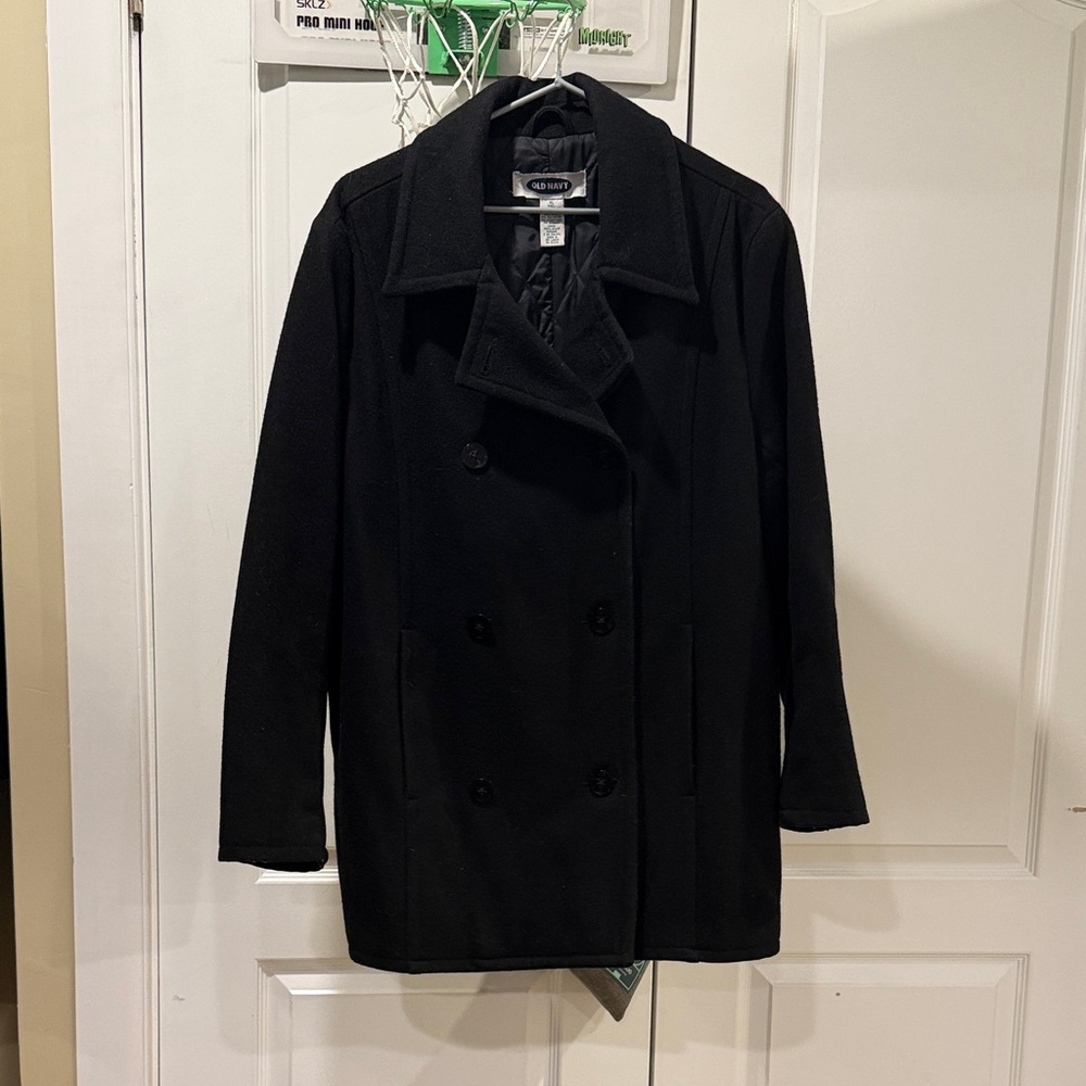 Old Navy Black Women’s Peacoat